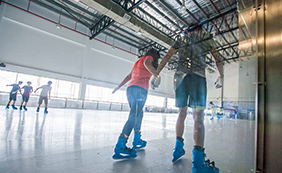 Austin Heights Water Adventure Park Tropical Ice Skating Rink